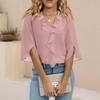 3/4 Sleeve Shirts For Women Cute Tops Graphic Tees  Blouses Casual Plus Size Basic Tops Pullover