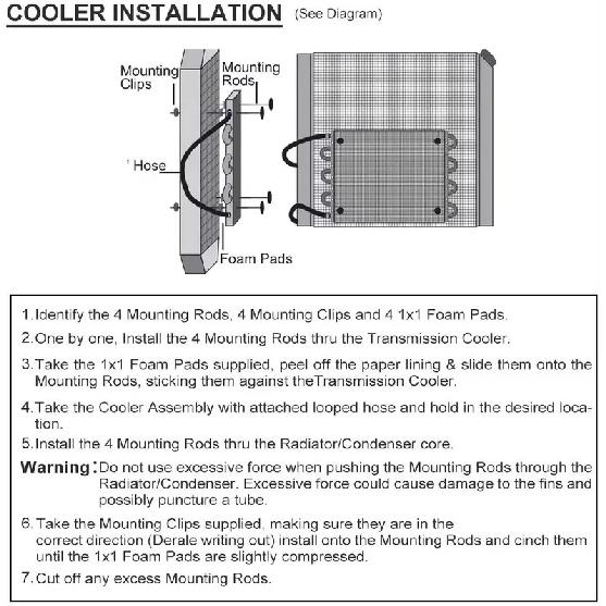 10 Row/16 Row Oil Cooler Kit, Universal Aluminum Remote Transmission Engine Cooler Auto-Manual Radiator Converter Kit