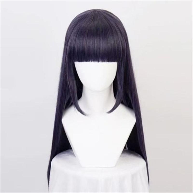 Hyuga Hinata Cosplay Costume Wig Women Outfits Halloween Carnival Party Suit Hyuuga Ninja Cosplayer Purple Long Cute Wig