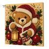 Christmas Home Decoration Faux Pearl Art Kit, DIY Snowman Painting 3D Festive Living Room Accents Xmas Scenes Crafting Project for Adults Beginners,
