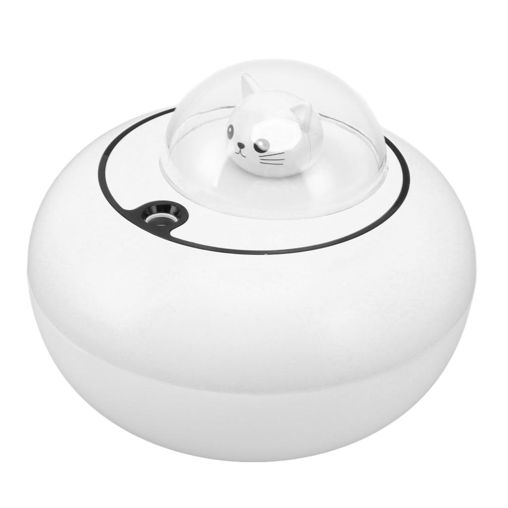 Mini Humidifier Cute Cat Sculpture Portable Quiet Desktop Air Humidifier for Home Office USB Plug