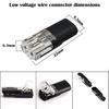 CTRICALVER 10pcs 2-needle Low Voltage General-purpose Connector Wire Connector, Wiring Connector, Non-peeling Push-type Design I-type Connector F