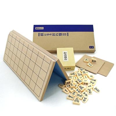Shogi Board Utility Folding Shogi Board That Becomes a Shogi Board Without P Top Minase and Go Original Piece Stand Set, Model, Hinges, Pieces,