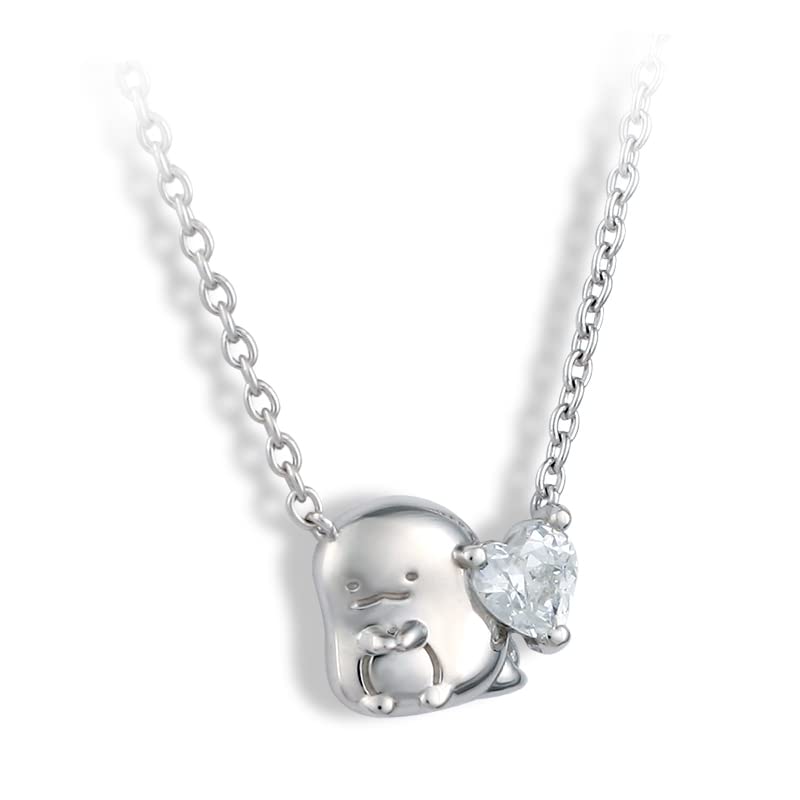Sumikko Gurashi Lizard Heart Necklace [Jplus] & (Silver)
