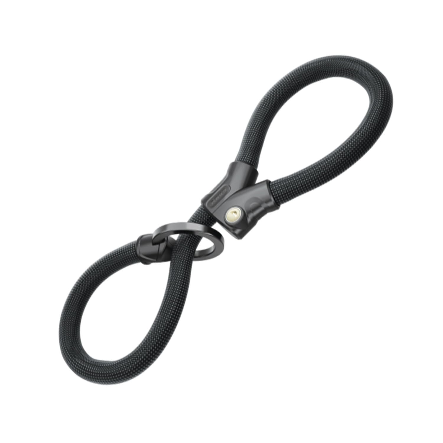 

ABUS Trusted Bicycle Chain Lock with Design for Easy Locking to Fixed Nylon Infinity Loop Black Japanese German-Made Figure-8 Objects, Heavy-Duty чёрный