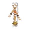 Sweet Simple Stars Moon Sun Pendant Keychain Creative Car Key Ring Exquisite Fashion Backpack Decoration Accessories Gifts
