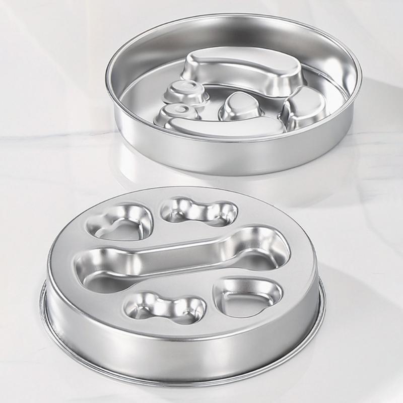 Slow Feeder Dog Bowl,Slow Feeder Stainless Steels Metal Dog Dish to Slow Eating Slow Feeding Dog Bowl for Small Breeds