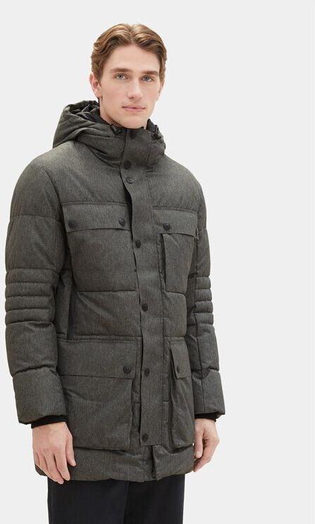 

Серая структурированная зимняя куртка Tom Tailor Technical Winterparka XL