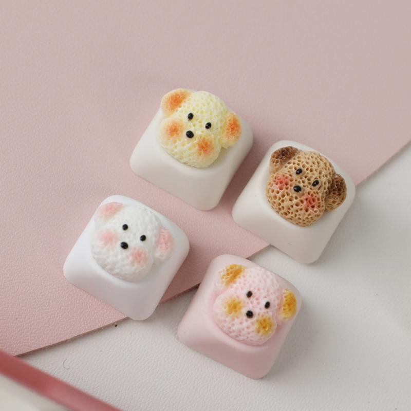 Unique Dog Pattern Keycaps For Mechanical Keyboard Switches Resin Keycap Enhances Aesthetics And Durability