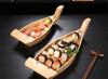Japanese Cuisine Sushi Boats Sushi seafood Tools bamboo Wood Handmade Ship Sashimi Assorted Cold Dishes Tableware Bar Suppliers