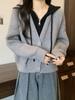 Plus Size Hooded Two-Piece Sweater Coat for Women - Autumn/Winter Slimming Knitted Cardigan
