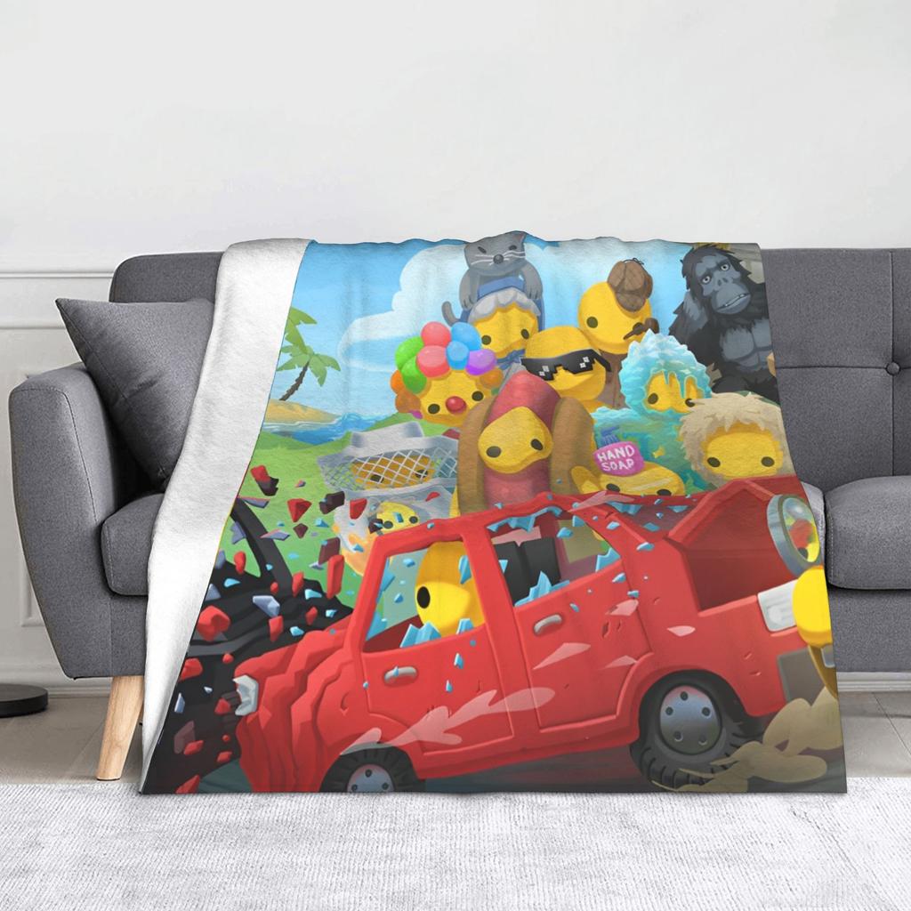 Wobbly Life Gra Online Koc Rzutowy na Kanapę Miękki Puszysty Pluszowy Koc 50x60 Calów Wielorozmiarowy Narzuta na Łóżko na Wszystkie Pory Roku