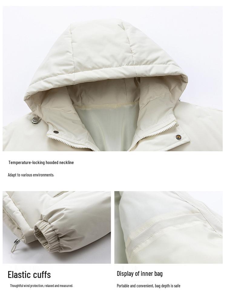 Men's Trendy Hooded Cotton Winter Coat - Thick, Warm, Casual Puffer Jacket