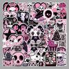 50 Black Gothic Graffiti Skull Stickers for Cars, Phones, and Guitars