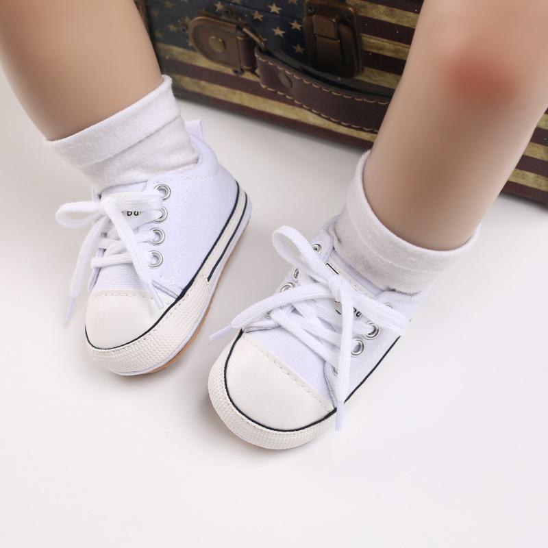 Scarpe Primi Passi per Neonati e Bambini Piccoli Suola Morbida Leggere Scarpe da Ginnastica per Neonati per Bambini e Bambine di 3 6 12 Mesi Tessuto Traspirante Calzature Casual