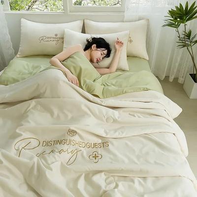 Summer Ice Silk Summer Cool Quilt Set of Four, Machine Washable, Water Washable, Breathable In Summer