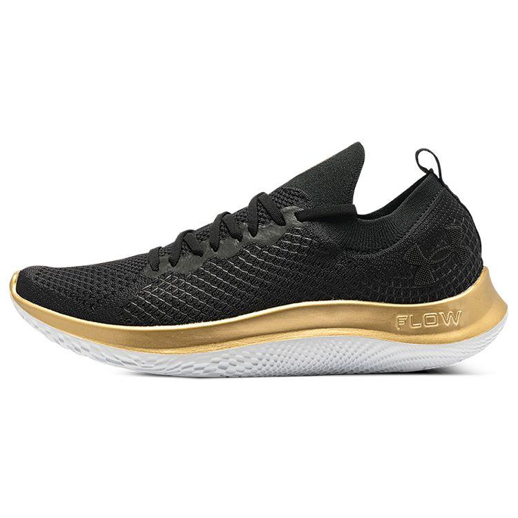 

Under Armour Flow Velociti SE MtlCn Comfortable Lace-Up Low-Top Casual Running Shoes Men Sneakers Black Gold 3025712-001 44