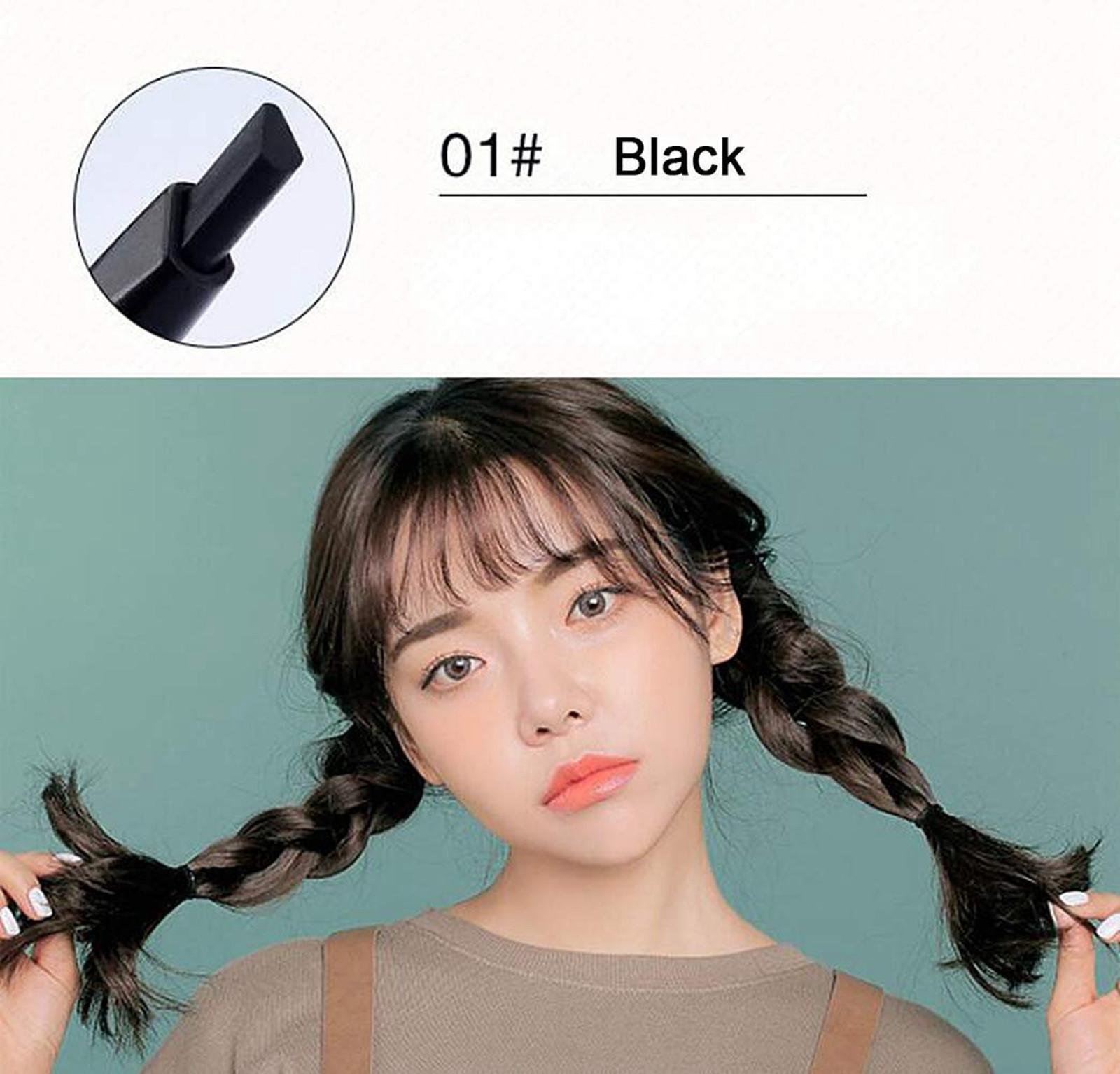 

Водонепроницаемый карандаш для бровей с кистью для макияжа, косметический инструмент One Size чёрный