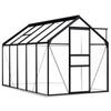 Day and Night - Day and Night Greenhouse with Anthracite Gray Aluminum Base Structure 5.89 M²