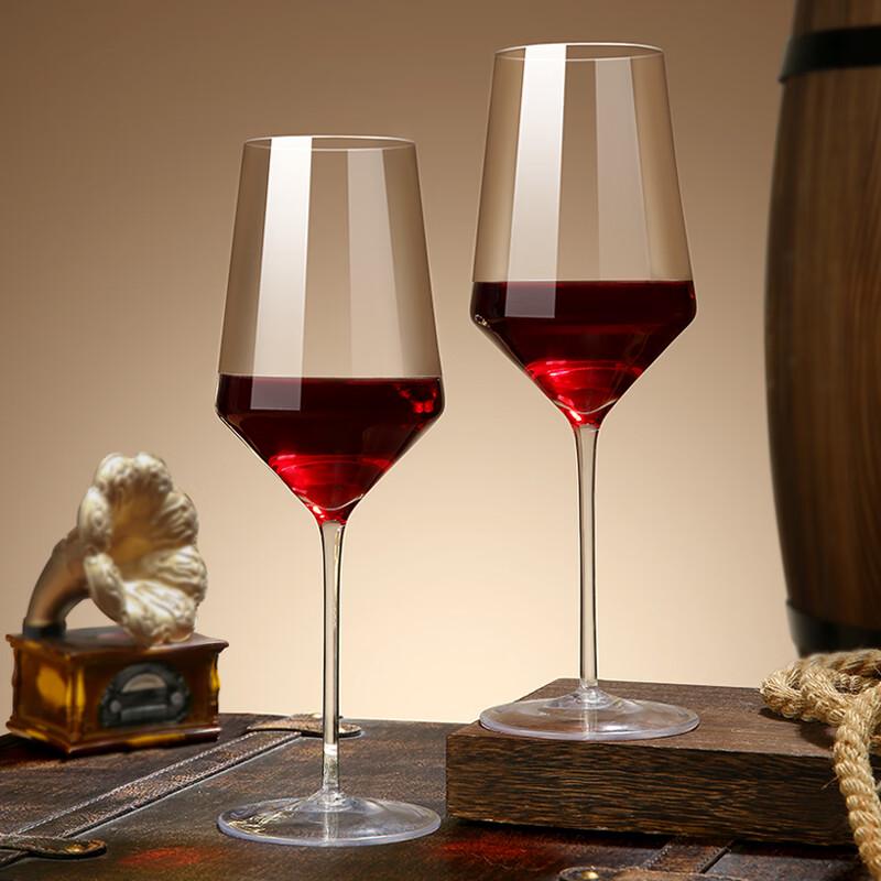 LANGNA Lead-Free Crystal Burgundy Red Wine Glasses