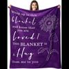 Get Well Gifts for Women  Inspirational Hug Blanket X Purple Sunflower  Perfect Thinking of You Gift for Mom Friend Sister