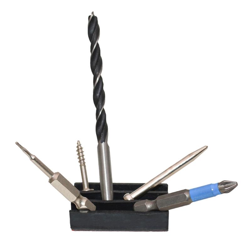 High Strength Magnetic Base Drill Bit Stand Rack Holder For Stable Woodworking Metal Drilling Stable Drilling Operations