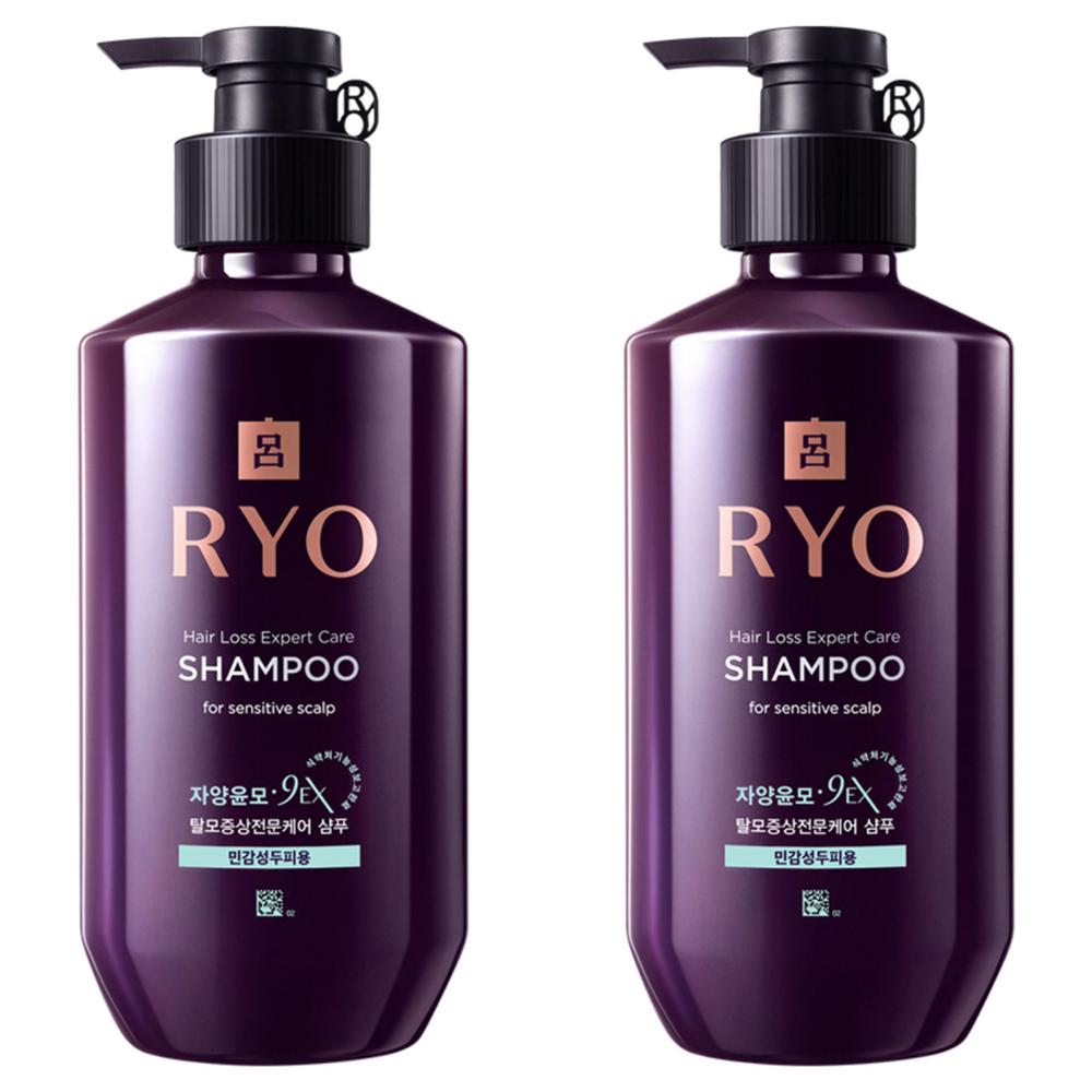 Ryeo Jayang Yunmo Hair Loss Symptom Care Shampoo for Sensitive Scalp 400ml 2 pcs
