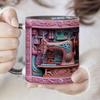 3D Sewing Machine Ceramic Coffee Mark Cup Tea Cup New Birthday Gift