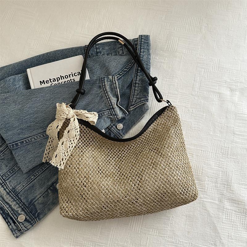 Casual Chic Summer Tote Bag 2024 Stylish Versatile Shoulder Bag Large Capacity