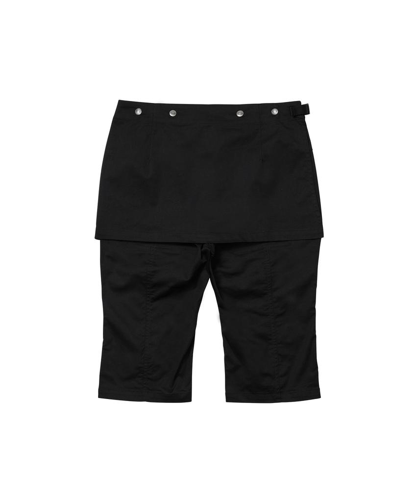 WELLBEING EXPRESS Layered Capri Pants Black