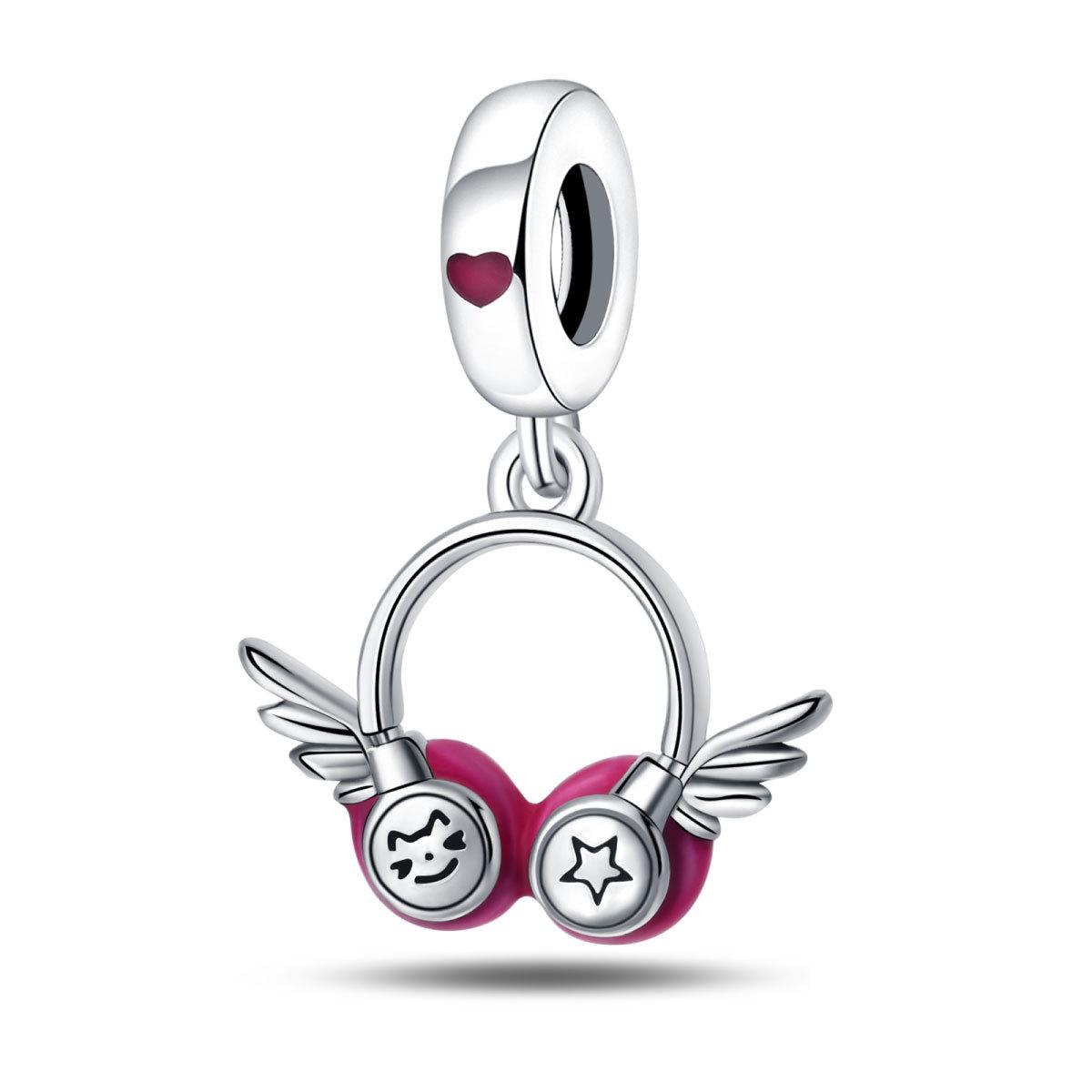 

S925 серебряная лента для наушников, гитара, саксофон, кулон, сделай сам, украшения из бисера