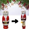 Charmig målad tomtemarionett tillverkad av premium bokträ Perfekt för julstämning