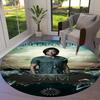 Supernatural Round Area Rug,Carpet Rug for Living Room Bedroom Sofa Playroom Decor,Non-slip Floor Mat