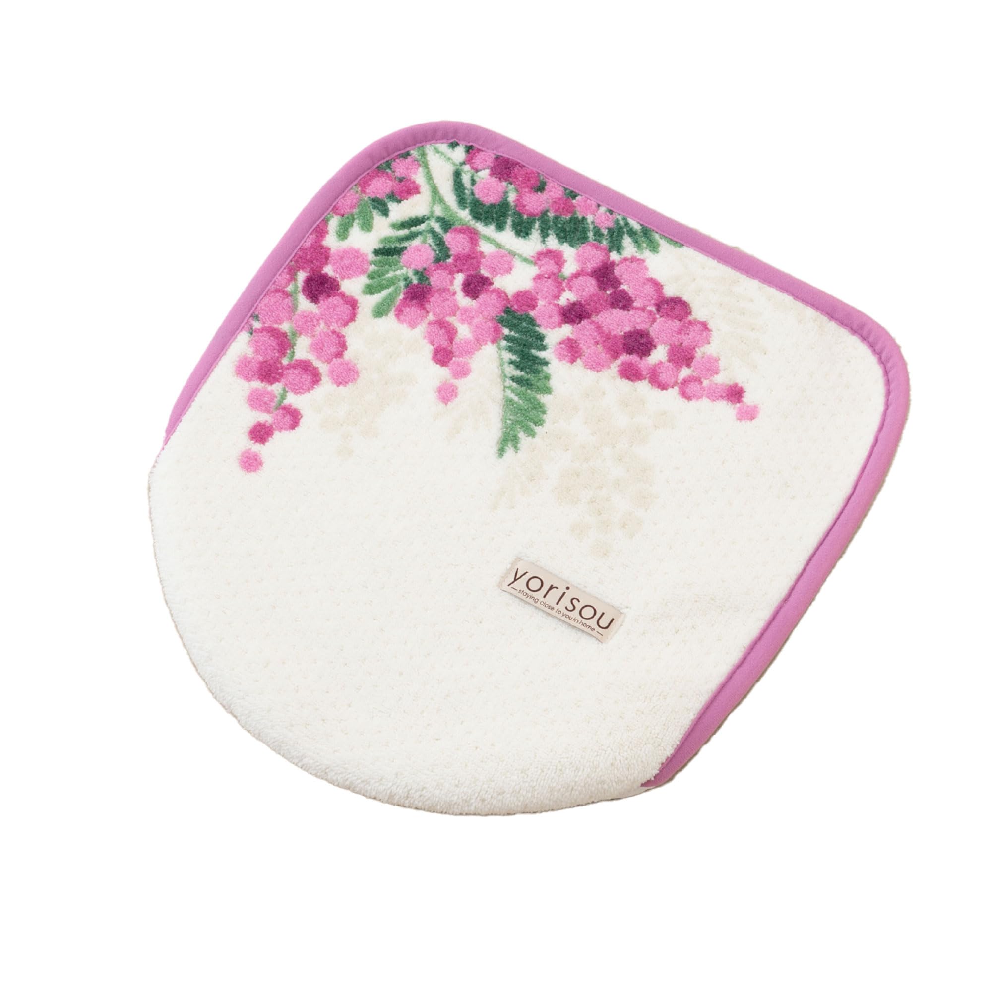 

Senko Mimosa Toilet Lid Cover with Adhesive Compatible with Regular and Cleaning Floral Antibacterial and Odor Made in Product 31848 S.D.S Sheet, розовый