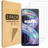 Tempered Glass for Realme 8 4G Pack of 3 Transparent Anti-Scratch Films