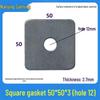 Black Carbon Steel Square Gasket with Hole