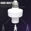 Radar Induction E27 Lights Socket Smart Light Bulbs Human Motion Light Lamp Base Q9T3