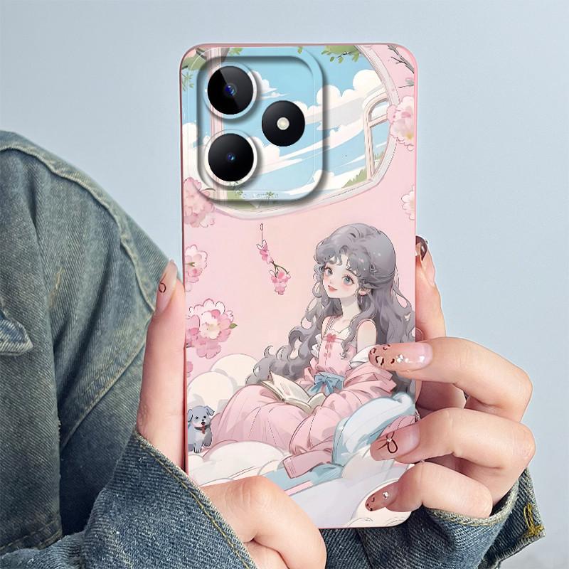 For Realme C51 RMX3830 C53 Note 50 RMX3834 Phone Case Funda Soft Silicone Sweet Painted Lovely Printed Protective Cover Coque