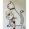 Retro Cartoon Cats Wall Hook Minimalist Design For Home Decors Functional To Hanging Clothes Hats And Bags Durable Iron Materials Suitable For Various