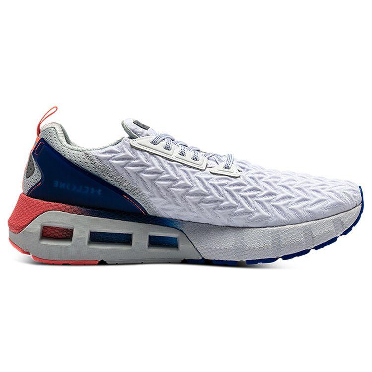 Under Armour HOVR Mega 2 Kožené Pletené Pohodlné Sportovní Lehké Nízké Lifestylové Volnočasové Pánské Tenisky Bílé Modré 3025472-100