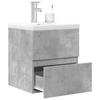 2 Piece Bathroom Furniture Set Concrete Grey Particleboard