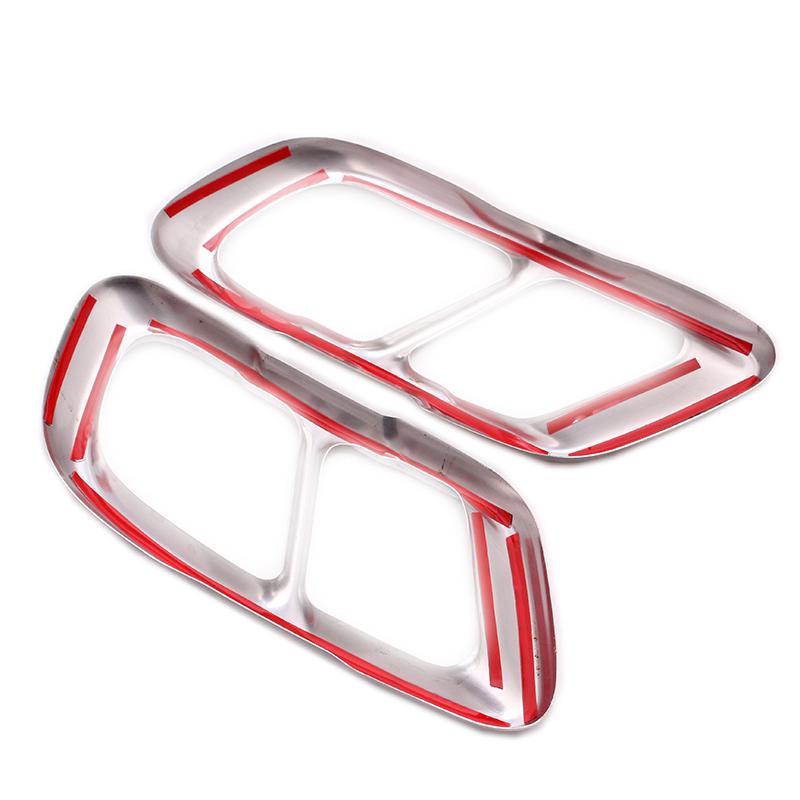 2 buc/set negru lucios din aliaj de aluminiu spate dublă țeavă de evacuare ieșiri tobe de eșapament capac pentru BMW X5 G05 X7 G07