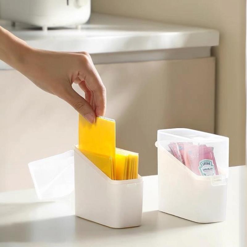 Creative Cheese Slice Storage Box Refrigerator Cheese Slice Butter Preservation Box Coffee Tea Bag Storage Organization Box