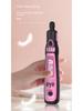 Mini stylo de gravure électrique rose rechargeable avec contrôle de vitesse et batterie au lithium pour le polissage et le meulage des ongles.