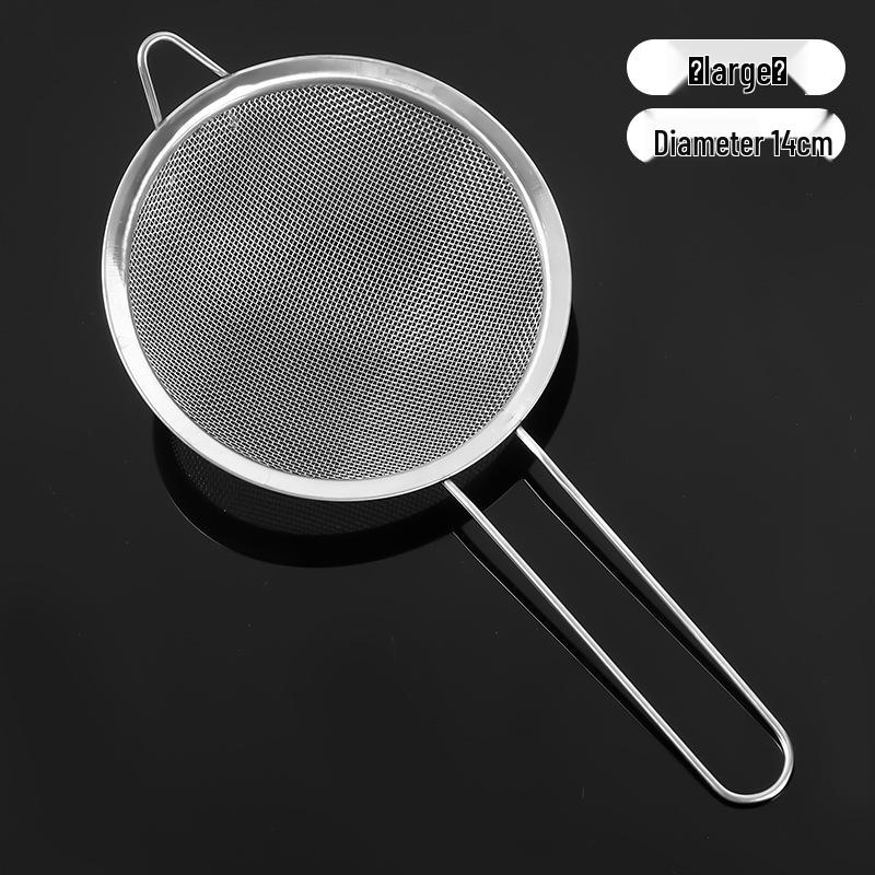 Stainless Steel Fine Mesh Skimmer Ladle for Oil, Soy Milk, Juice, and Hot Pot