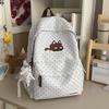 Schoolbag Korean Small Fresh Polka Dot Schoolbag Junior High School Girls Ins Niche Large Capacity Campus Backpack Lightweight Backpack