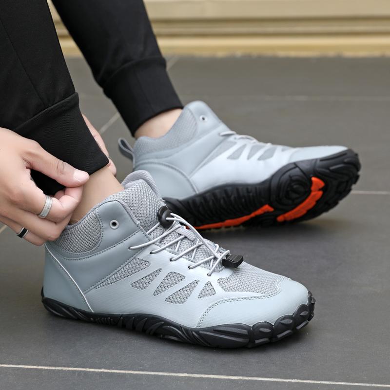 High-top Cotton Shoes Winter Hiking Sneakers Anti-slip Men Women Outdoor Trekking Camping Shoes Elastic Climbing Shoes