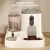 2-in-1 Pet Feeder and Water Dispenser Combo Set, Automatic Food and Water Dispenser for Small To Medium Cats and Dogs