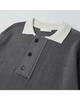 WORTHWHILE MOVEMENT Hybrid Knit Polo Shirt (Gray)