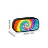 Tie-dye Pattern Layered Pencil Case for Boy and Girls Best Gifts 2D Cartoon School Pencil Pouch for Children Pencil Bag